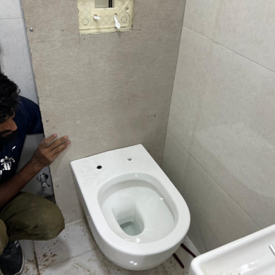 plumbing workers