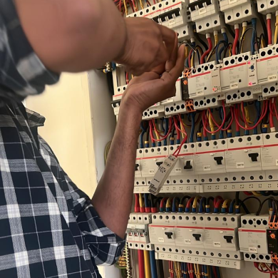 electrical workers